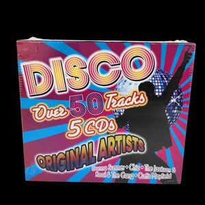 BN Sealed Disco 5 CD Set Over 50 Tracks Original Artists Sealed Brand NEW